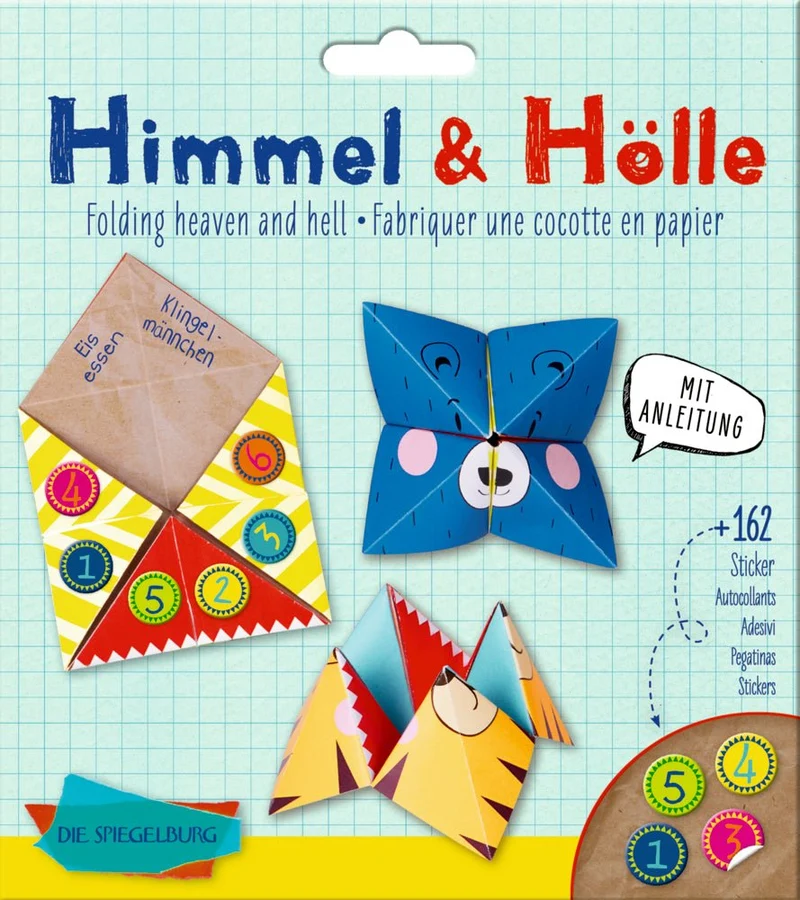 Himmel & Hölle Faltspiel Bunte Geschenke – Spiegelburg