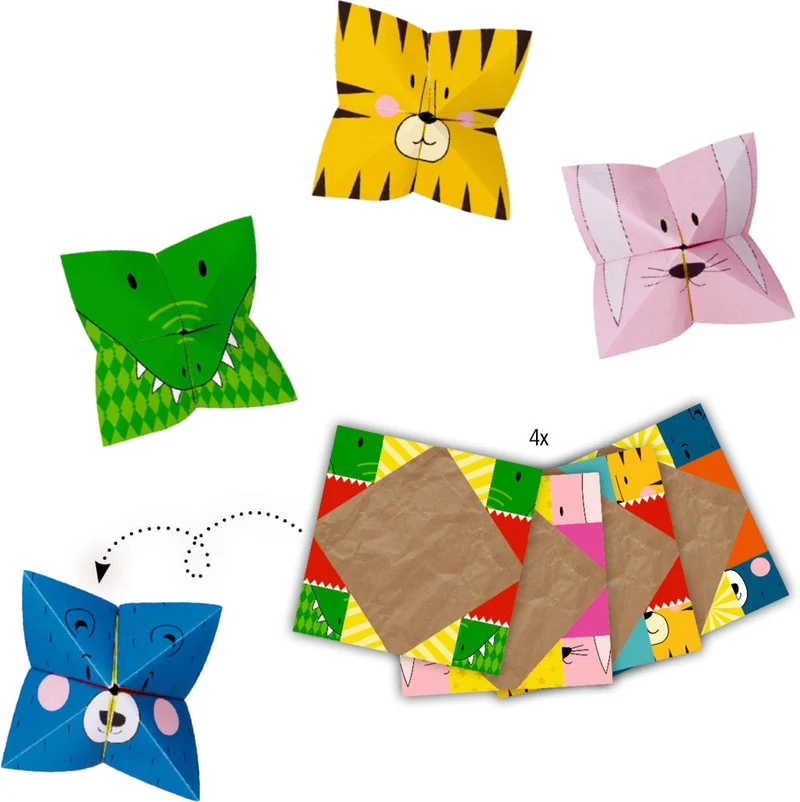 Himmel & Hölle Faltspiel Bunte Geschenke – Spiegelburg