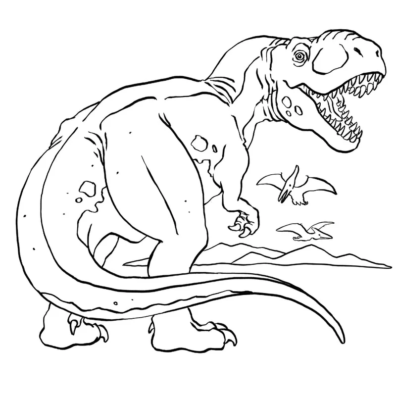 Malblock T-Rex World mit 70 Motiven – Spiegelburg