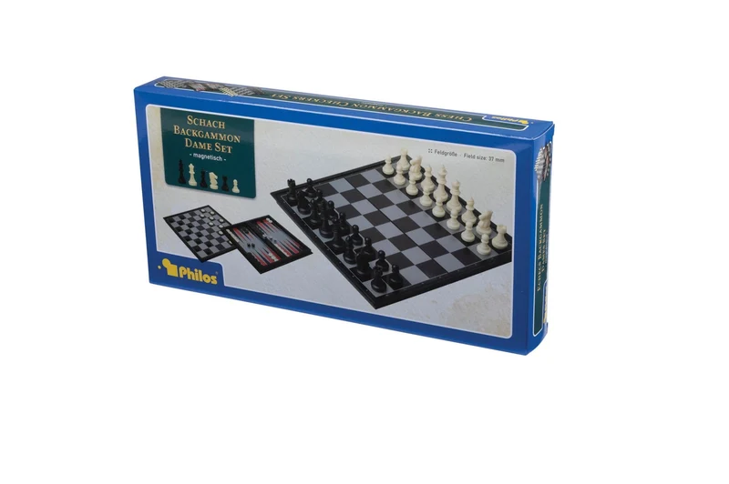 Magnetisches Schach Backgammon Dame Set – Philos