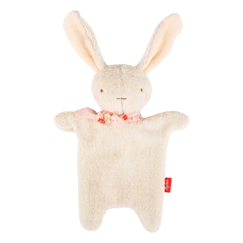 Schmusetuch Hase Terry weiß – weiches Schnuffeltuch