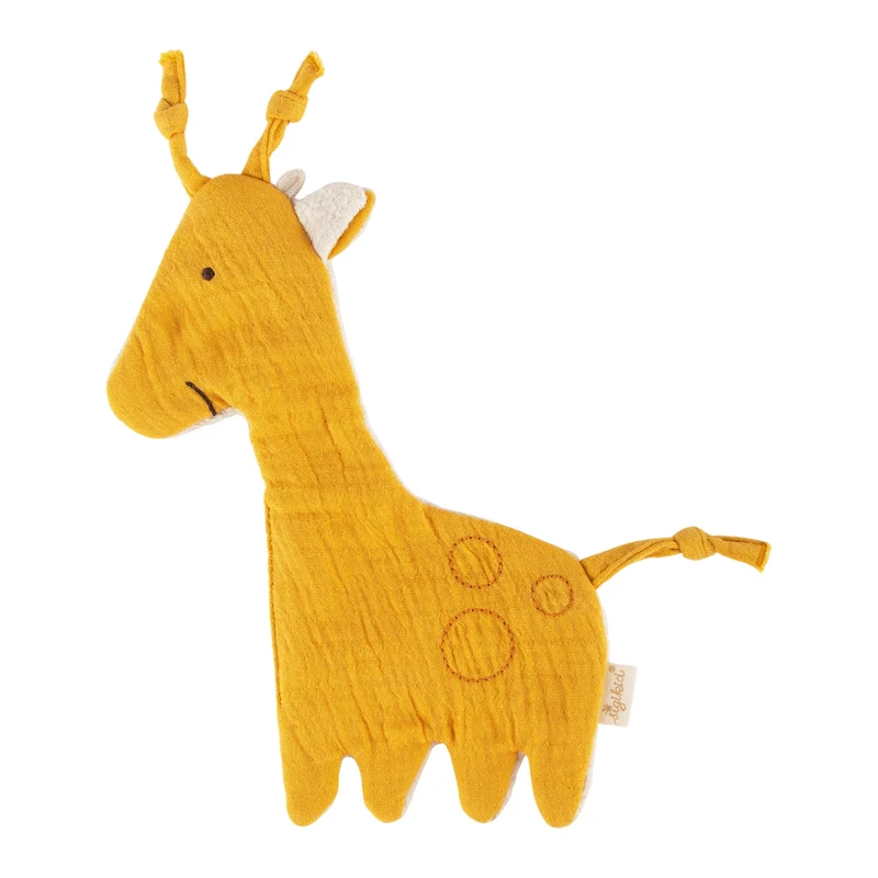 Knistertuch Giraffe – Musselin-Schnuffeltuch ab 3 Monaten