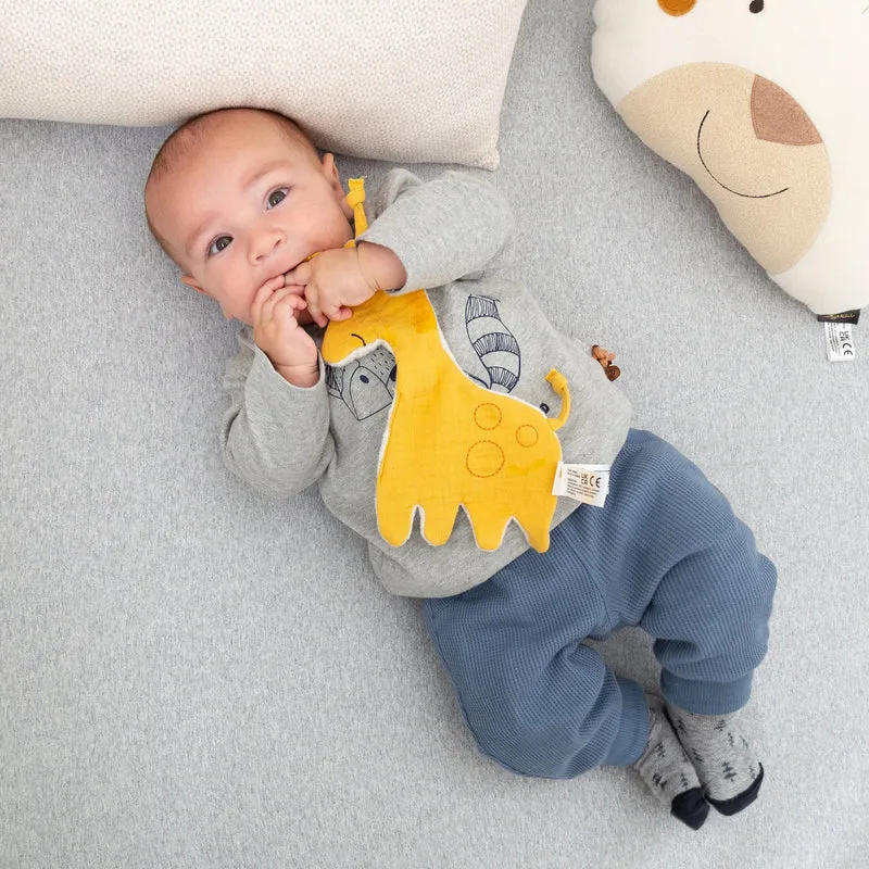 Knistertuch Giraffe – Musselin-Schnuffeltuch ab 3 Monaten