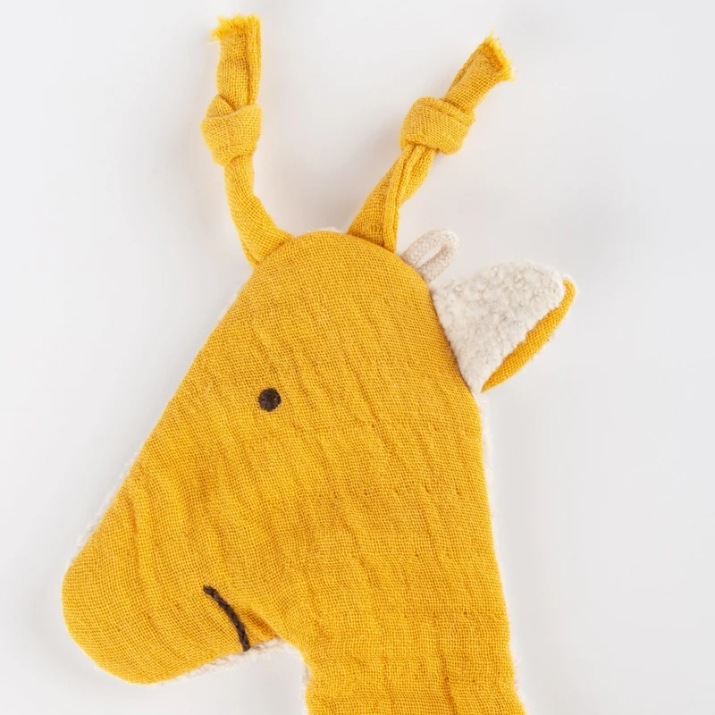 Knistertuch Giraffe – Musselin-Schnuffeltuch ab 3 Monaten