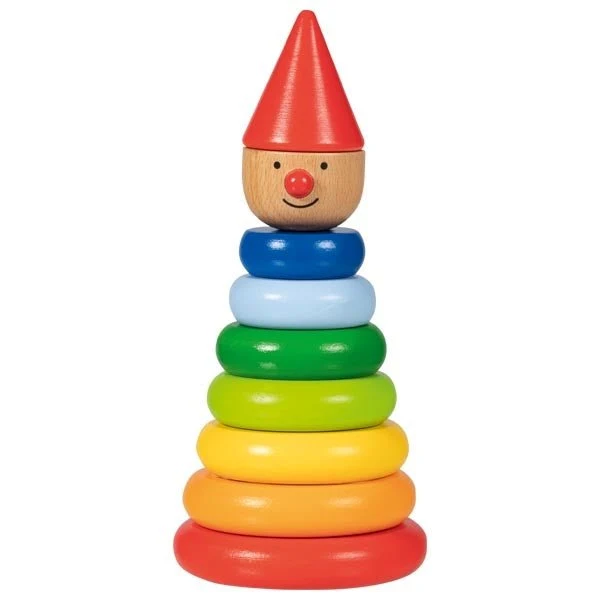 Goki Stapel-Magnet-Männchen Nimo aus Holz – Stapelturm ab 1 Jahr