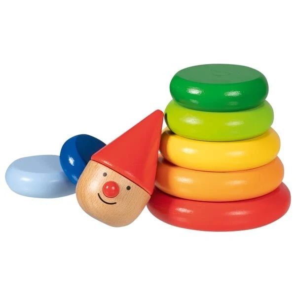 Goki Stapel-Magnet-Männchen Nimo aus Holz – Stapelturm ab 1 Jahr