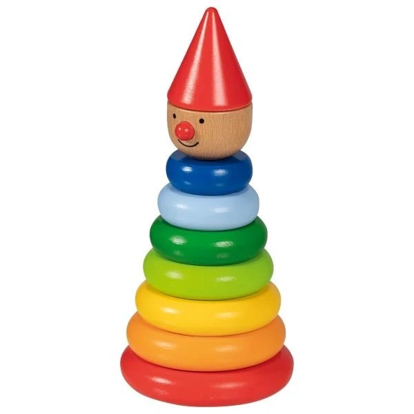 Goki Stapel-Magnet-Männchen Nimo aus Holz – Stapelturm ab 1 Jahr