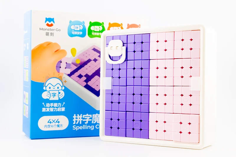 MonsterGO Spelling Mosaic Cubes 4x4 (Pack of 16)