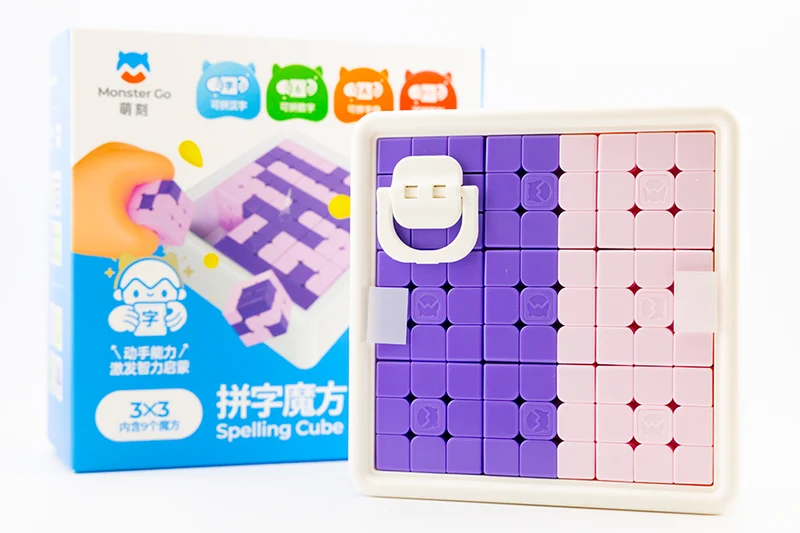 MonsterGO Spelling Mosaic Cubes 3x3 (Pack of 9)