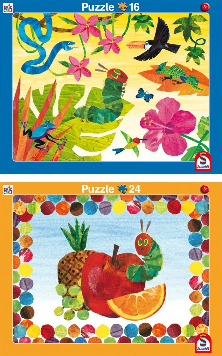 Rahmenpuzzle Raupe Nimmersatt 2er-Set – Schmidt Spiele