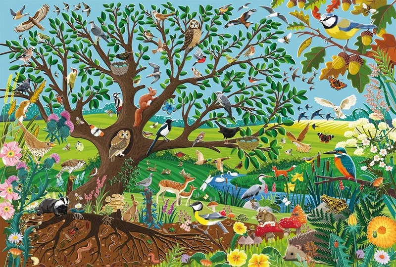 Tiere im Garten Bauernhof Puzzle 60 Teile – Schmidt Spiele