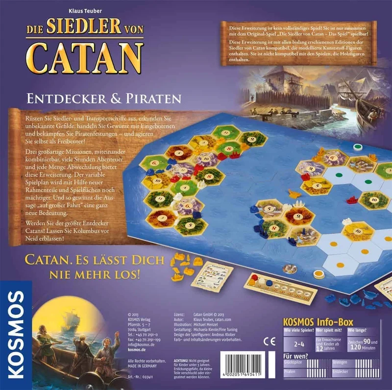 Gesellschaftsspiel - Die Siedler von Catan Entdecker und Piraten