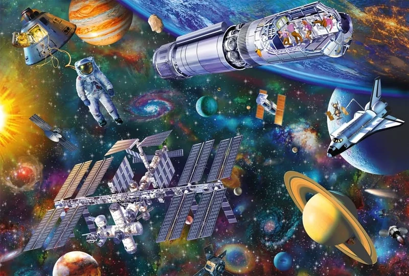 Kinderpuzzle Weltraumspaß 100 Teile – Schmidt Spiele