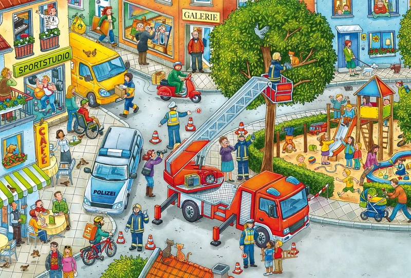 Kinderpuzzle Feuerwehr 3x24 Teile – Schmidt Spiele