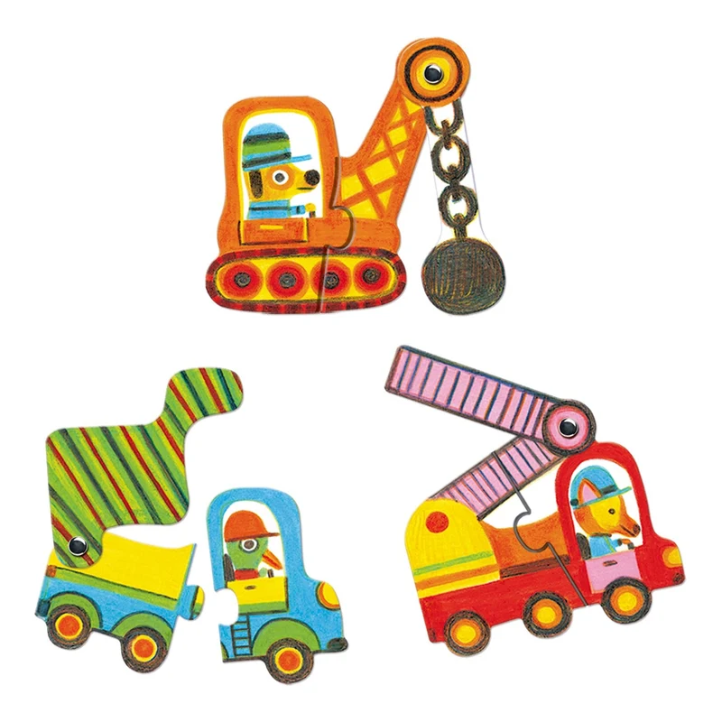 Lernspiel: Puzzle duo: Bewegte Fahrzeuge