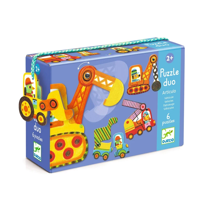 Lernspiel: Puzzle duo: Bewegte Fahrzeuge