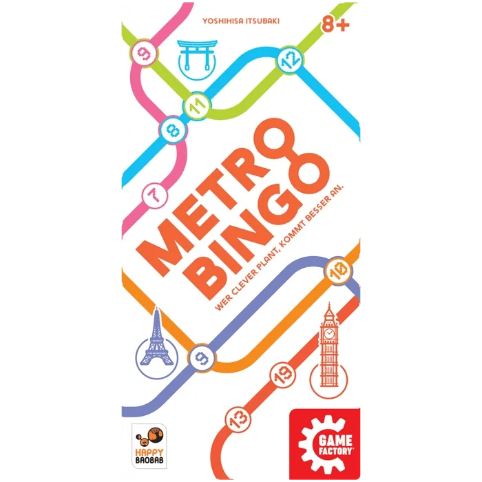 Metro Bingo Legespiel – clevere Routenplanung