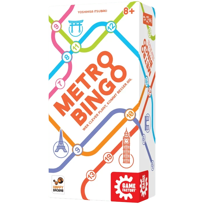 Metro Bingo Legespiel – clevere Routenplanung