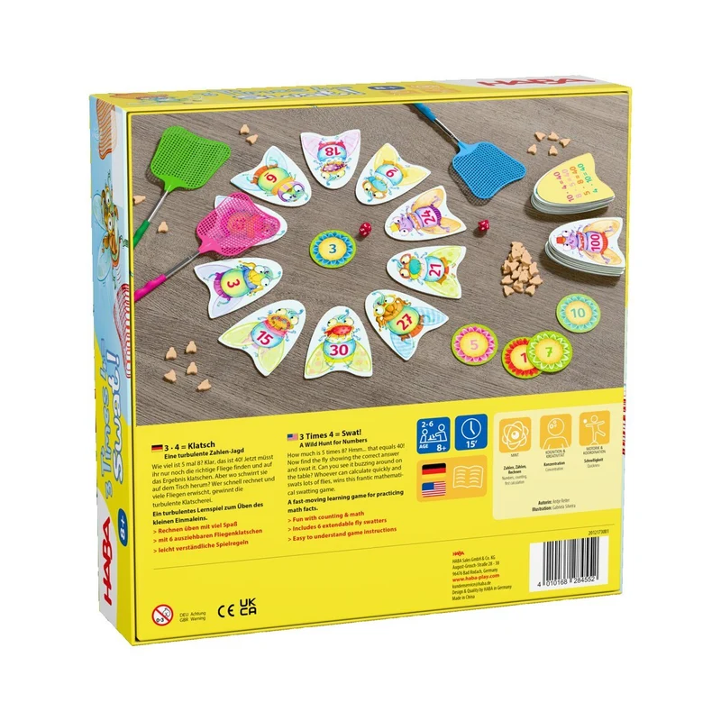 3 x 4 = Klatsch Rechenspiel, Mathematik-Spiel