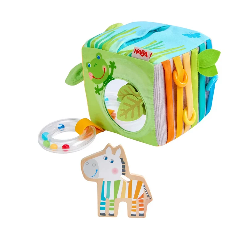 Entdeckerwürfel Zebra – Babyspielzeug ab 6 Monaten