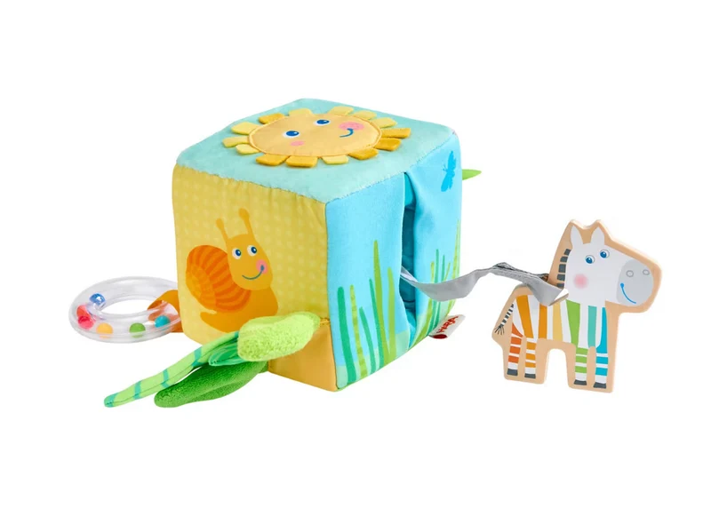 Entdeckerwürfel Zebra – Babyspielzeug ab 6 Monaten