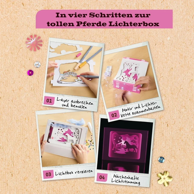 Lichtbox Horse Dream Bastelset ab 8 Jahren – Kosmos