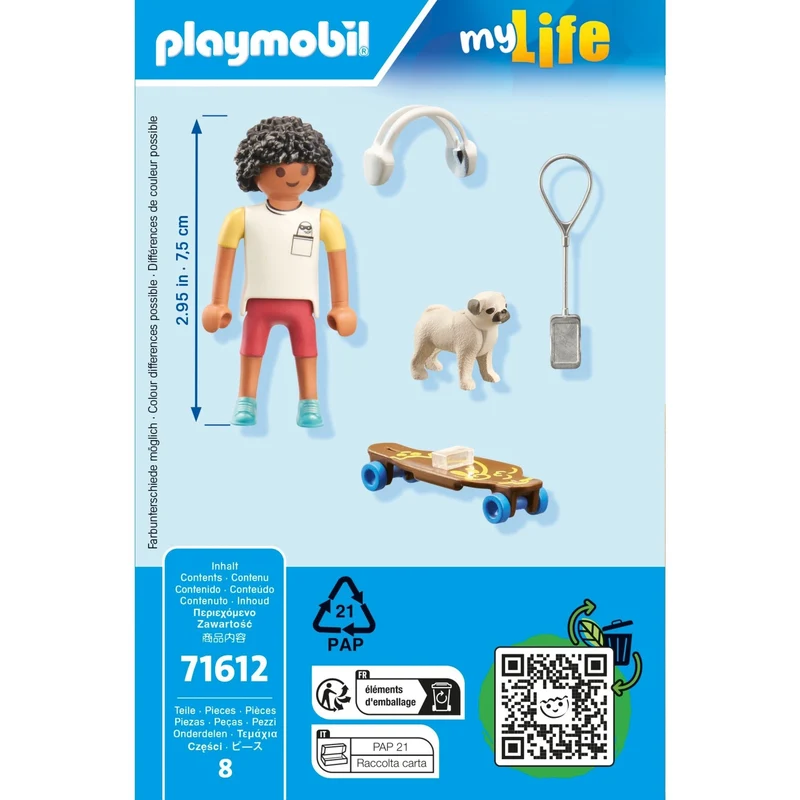 Playmobil® My Life 71612 - My Figures: Junge mit Hund