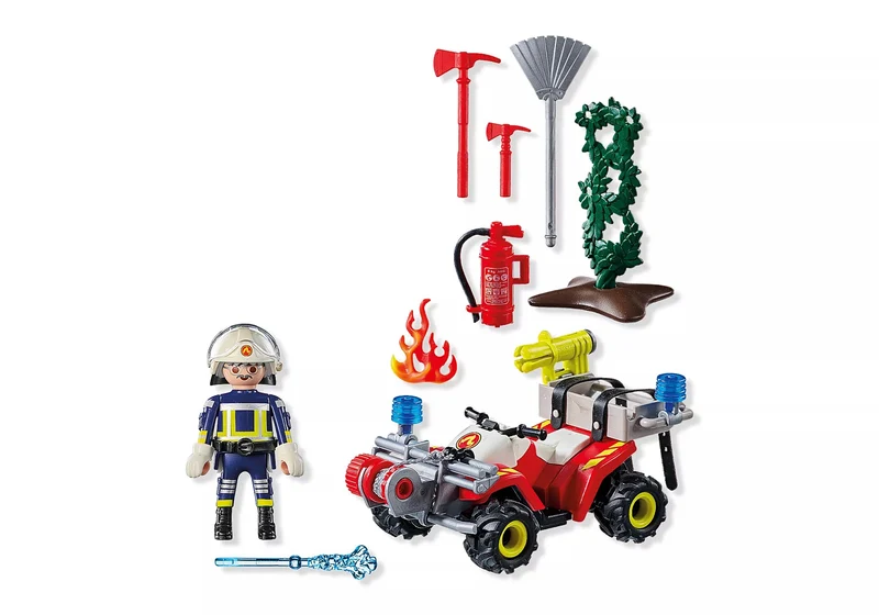Playmobil®Action Heroes 71825 - Feuerwehr Quad löscht Heckenbrand