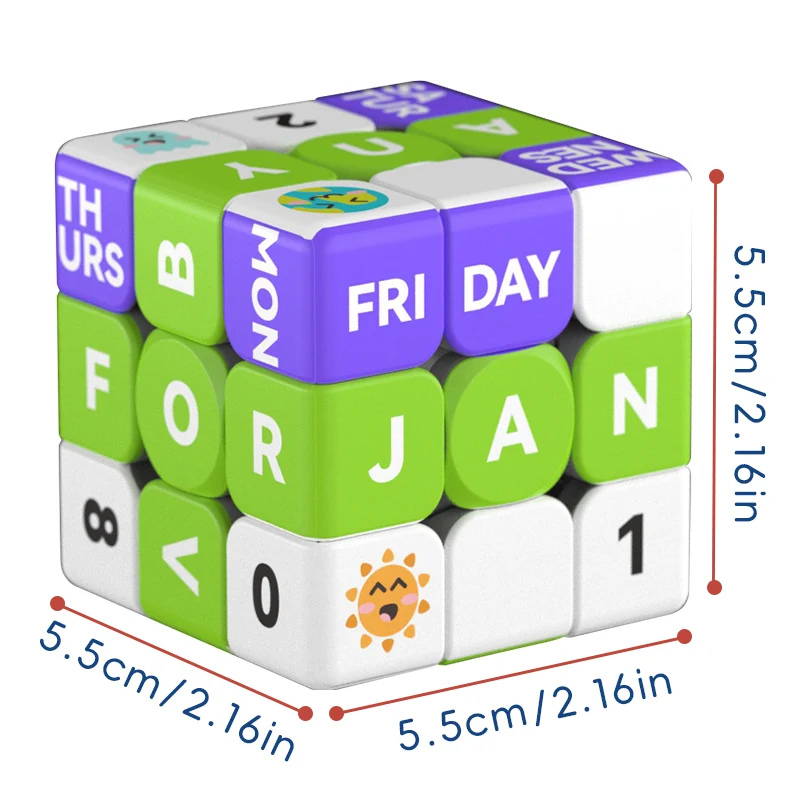 Ziina Calendar Cube 3x3 V3