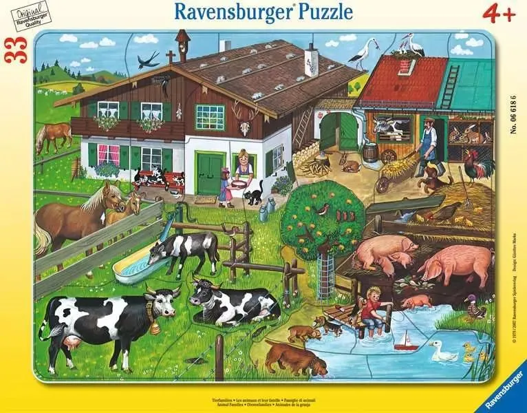 Tierfamilien – Ravensburger Kinderpuzzle mit 33 Teilen