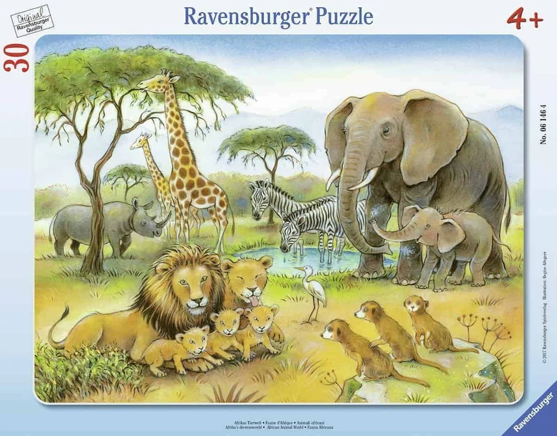 Afrikas Tierwelt Rahmenpuzzle ab 4 Jahren – Ravensburger