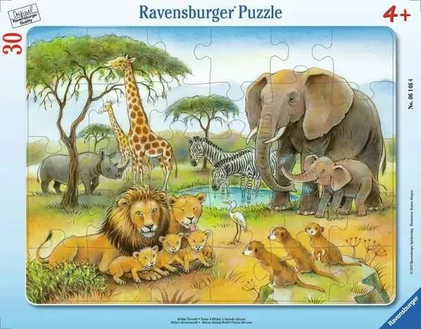 Afrikas Tierwelt Rahmenpuzzle ab 4 Jahren – Ravensburger