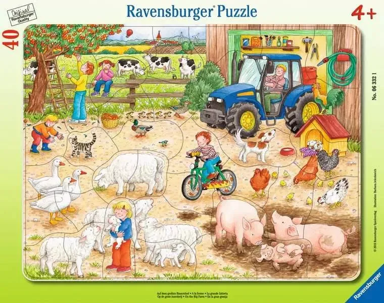 Auf dem großen Bauernhof – Ravensburger Kinderpuzzle mit 40 Teilen