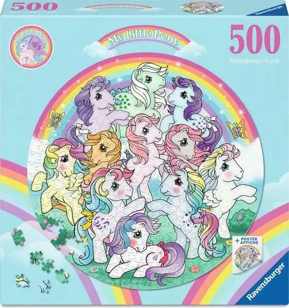 I heart Pony Rundpuzzle mit Poster – Ravensburger
