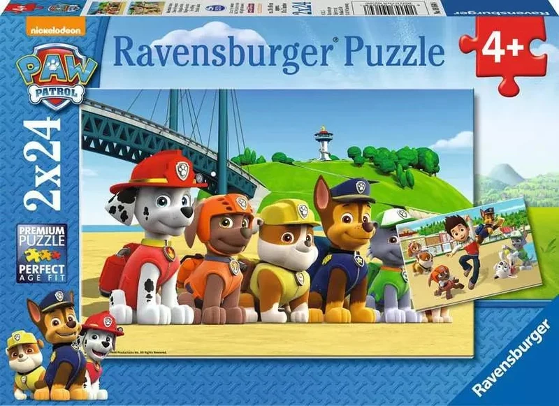 Paw Patrol Kinderpuzzle Heldenhafte Hunde – Ravensburger 2x24 Teile
