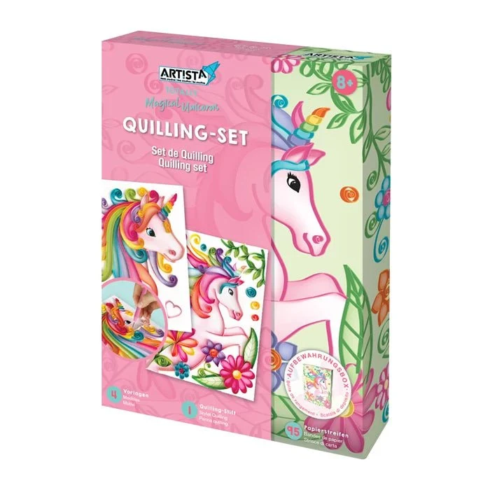 Quilling-Set Einhorn ab 8 Jahren – Artista