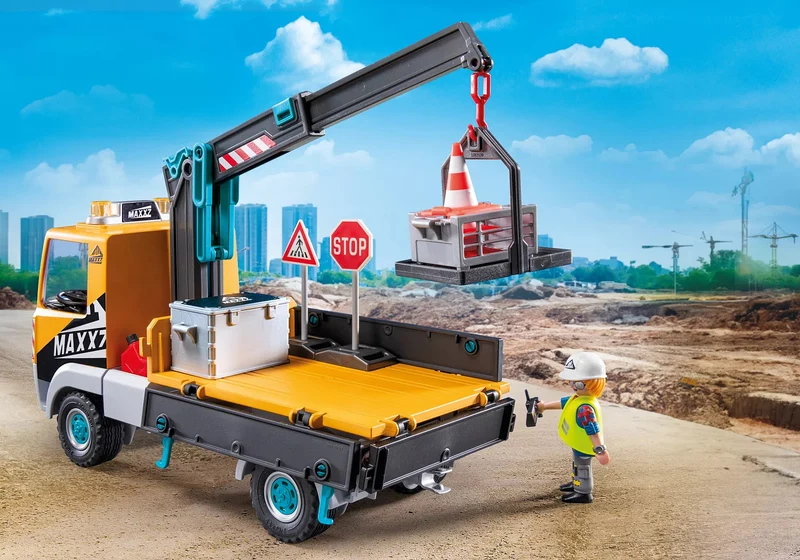 Playmobil®Action Heroes 71750 -Baustellen-LKW mit Kran