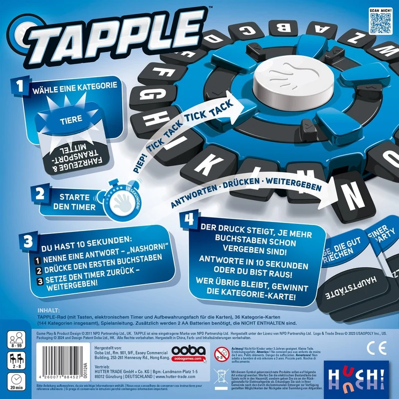 Tapple Gesellschaftsspiel ab 8 Jahren – Burst Spiele
