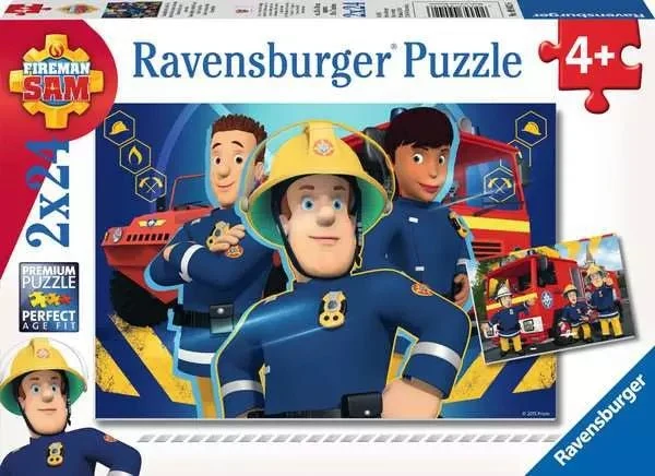 Feuerwehrmann Sam Kinderpuzzle 2x24 Teile – Ravensburger