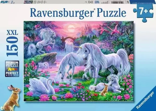 Einhörner im Abendrot Puzzle