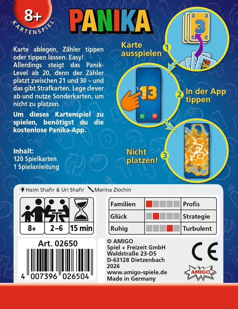 Panika Kartenspiel mit App – ab 8 Jahren