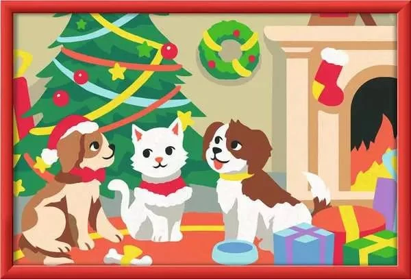 Malen nach Zahlen Pfoten-Weihnachten – Ravensburger