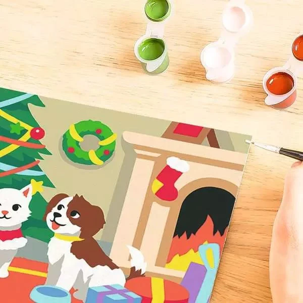 Malen nach Zahlen Pfoten-Weihnachten – Ravensburger