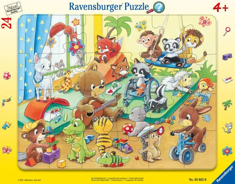 Puzzle - Im Tierkindergarten, 24 Teile