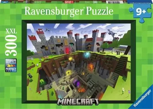 Kinderpuzzle ab 9 Jahren - Minecraft Cutaway