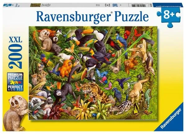 Puzzle 200 Teile XXL - Bunter Dschungel
