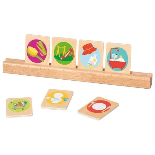 Tagesroutinekarten-Set aus Holz – Goki