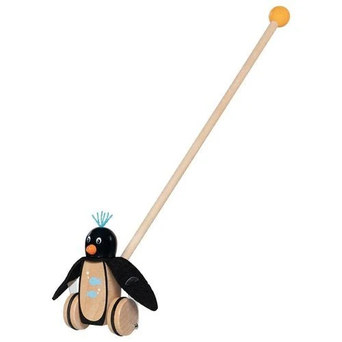 Schiebetier Pinguin Pablo aus Holz – Goki