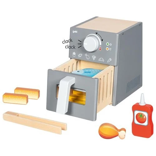 Airfryer Holz mit Zubehör – Goki
