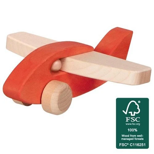 Holz-Flugzeug Greifspielzeug – Goki Petits Pilotes